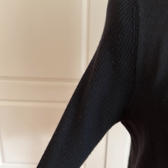 Eileen Fisher drape front lightweight merino wool cardigan - Picture 5 of 9